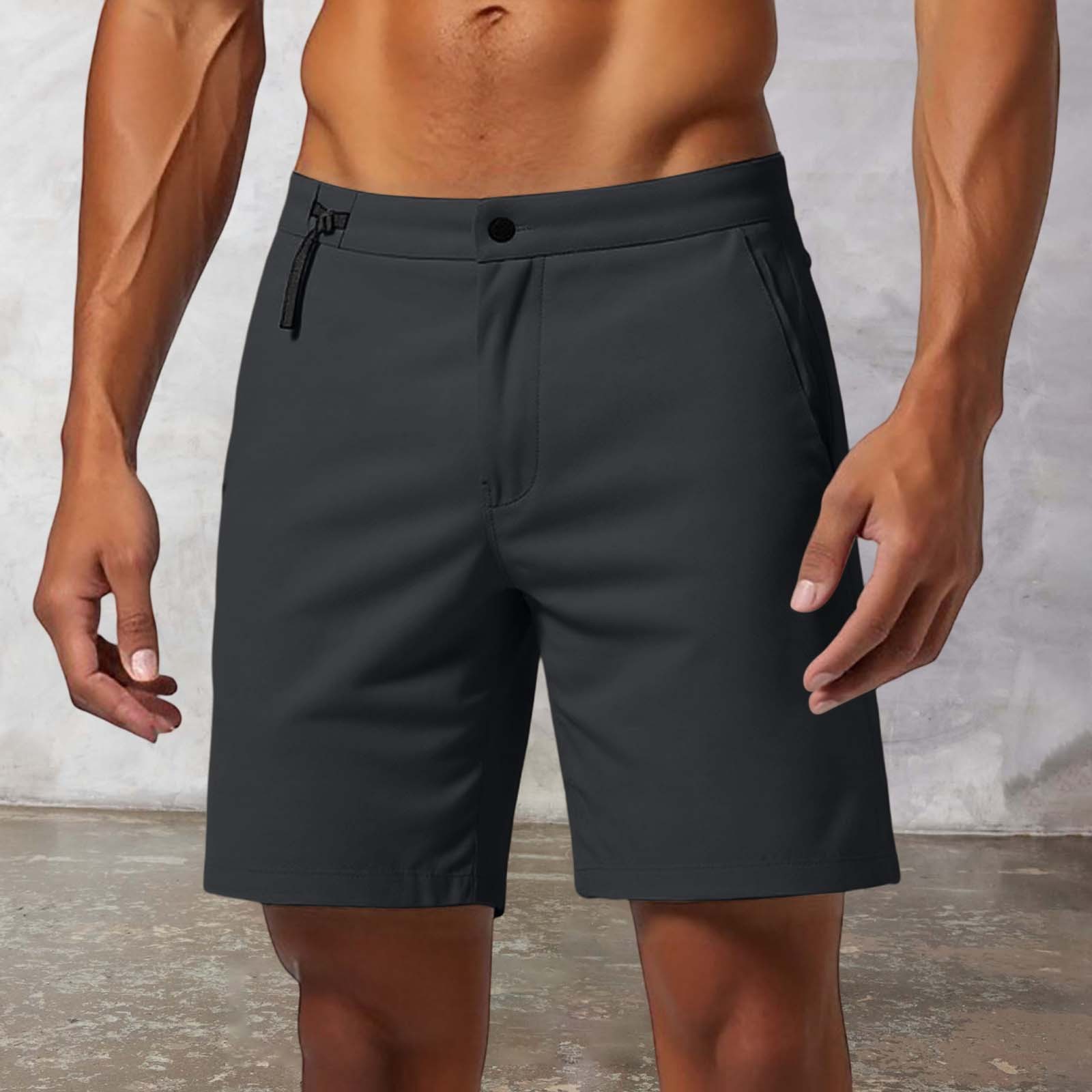 thumbnail image 2 of Pantalones deportivos de 3 cortes para hombre, para actividades al aire libre, de nailon y spandex ligeros, de secado rápido, con una longitud de 12,7 cm, para senderismo y actividades de ocio., 2 of 6